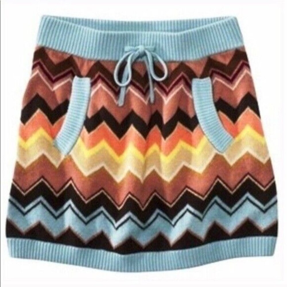 Missoni Target Sweater Skirt Toddler Girl 2T Chevron Knit Multi Color  Zig Zag
